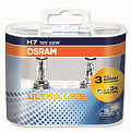 Автолампа 12В OSRAM H7 12V-55W Ultra Life Duo-Box 2шт