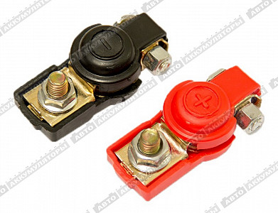 Аккумуляторные клеммы Клеммы АКБ Япония (КЛ 036), к-т - фото Аккумуляторные клеммы Клеммы АКБ Япония (КЛ 036), к-т - фото