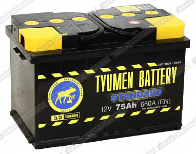Автомобильный аккумулятор 6СТ-75.0LR Standard - фото