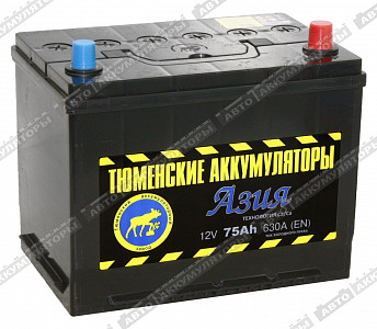 Автомобильный аккумулятор 6СТ-75.0LR Азия - фото Автомобильный аккумулятор 6СТ-75.0LR Азия - фото