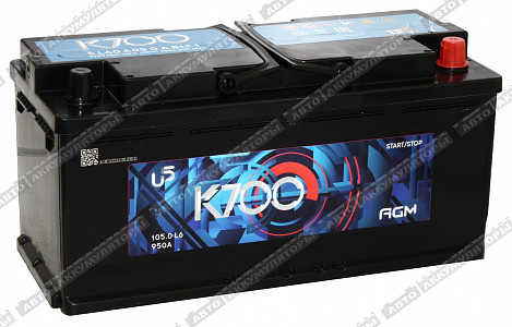 Автомобильный аккумулятор AGM 105.0 - фото
